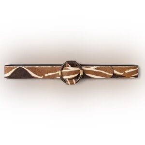 CAbi bandit belt - leather animal hide belt, size small- Current Season.